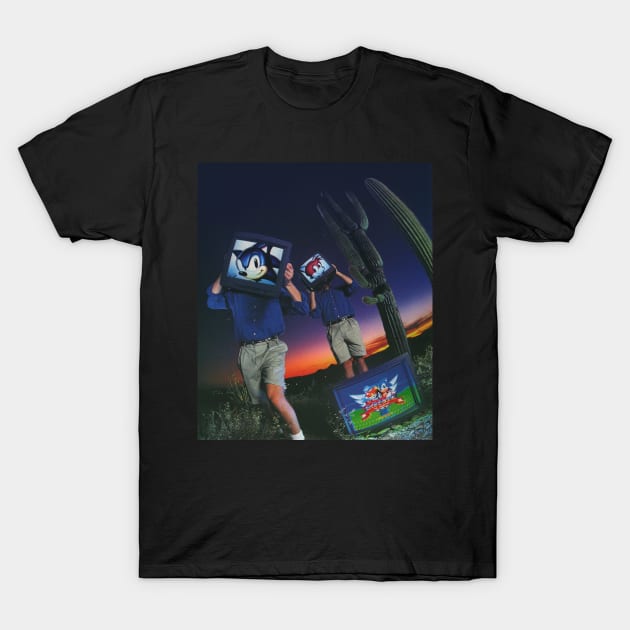 Sonic and Tails - Sega Aesthetics T-Shirt by Lukasking Tees